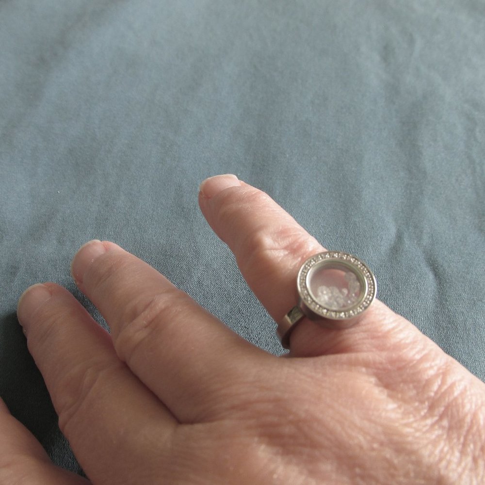 Tocara Joyce Stainless Steel DiAmi-Diamond Ring